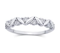 Anello Gazzola Gioielli Donna II FantasiaFanuk in Oro bianco Diamante 0.04 Ct FROX2209-NG - FROX2209-NG